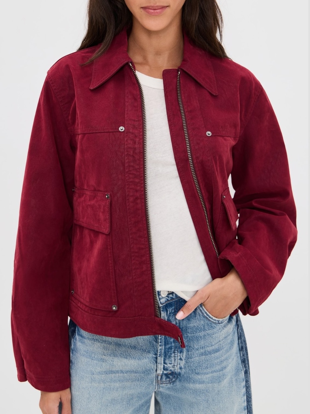 Free People Blair Faux Suede Jacket